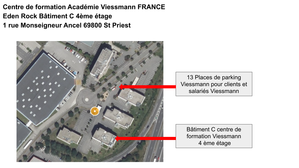 Plan d'accès de la salle de formation